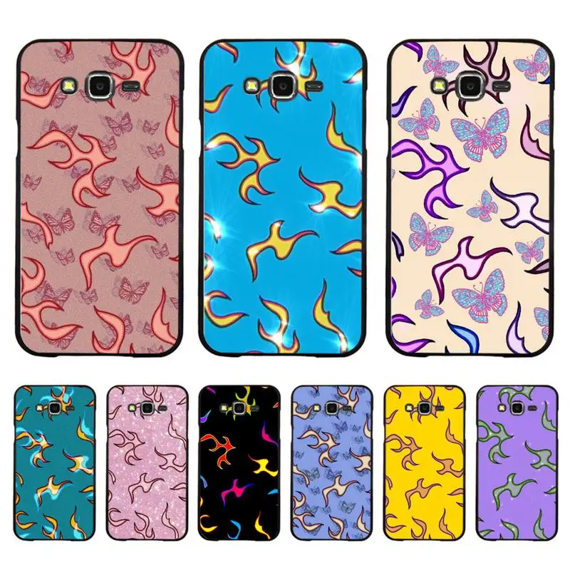 

Flames Phone Case for Samsung J 2 3 4 5 6 7 8 prime plus 2018 2017 2016 core