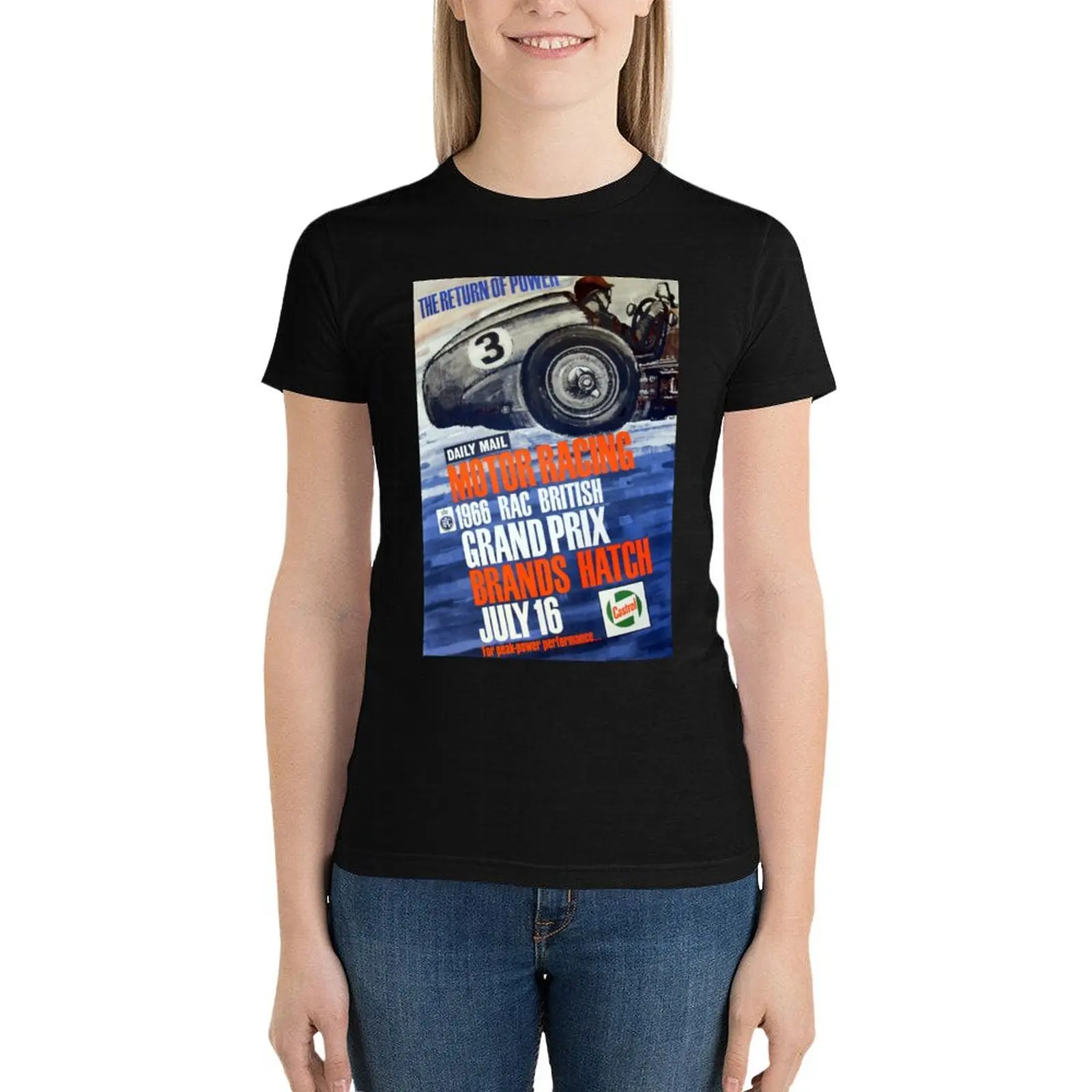 Брендовая футболка hat1966 Grand Prix-винтажная Спортивная для любителей спорта с