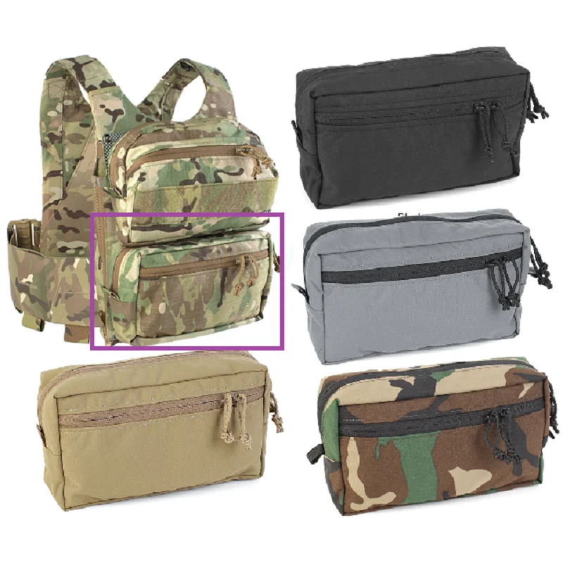 Sports SS Outdoor Tactical GP Horizontal Zipper Sundry Bag MOLLE Attached Bag lv119 Back Plate Camouflage