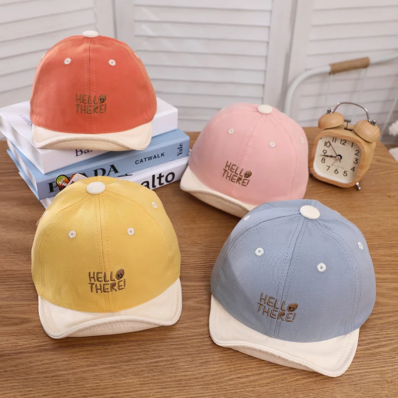 

Baby Hat For Spring Baby Baseball Cap Sun Protection Outdoor Summer Peaked Cap Cotton Casual All-Match Sun Hat Kid Hats Autumn