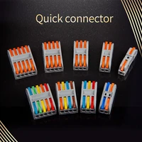mini fast wire cable connectors spring splicing wiring connector universal compact conductor 221222 push in terminal led