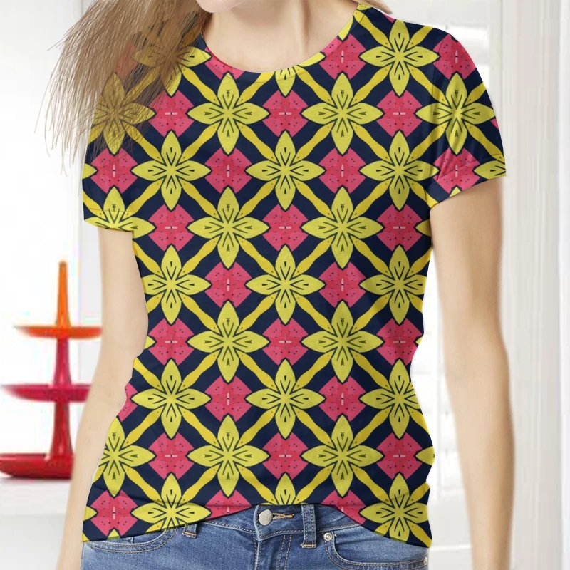 

Women T-Shirt Unisex Japanese Nail Pattern Oversized Round Neck Ladies O-Neck Girls Femme 3D Print Casual Luxury Tees Harajuku