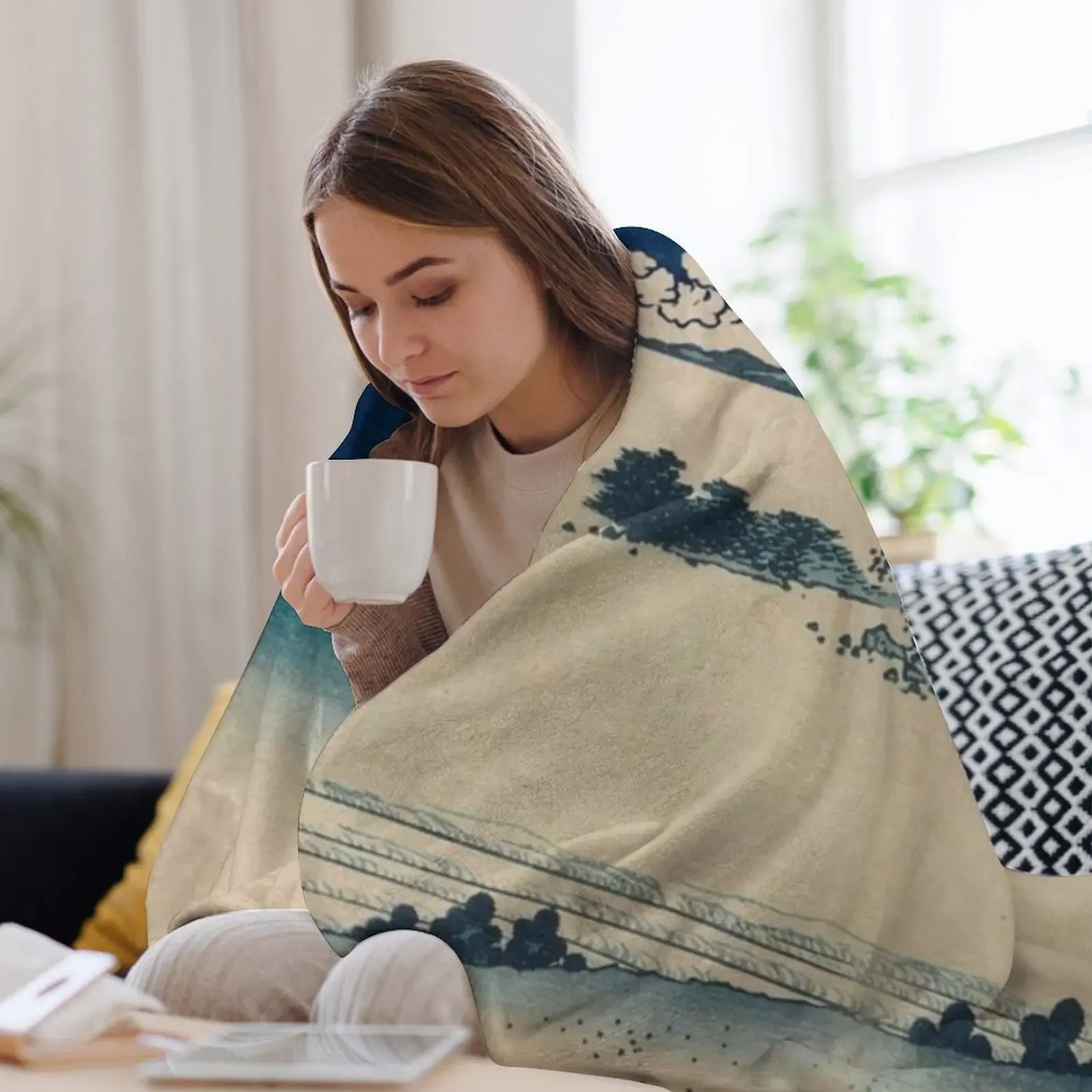 Пляж семи миль Sagami одеяло волосатое декоративное мягкие большие одеяла