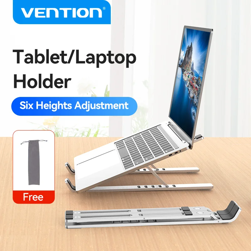 Vention Laptop Stand Holder For Macbook Air Pro Aluminum Foldable Notebook Stand Laptop For MacBook Pro Vertical Tablet Stand