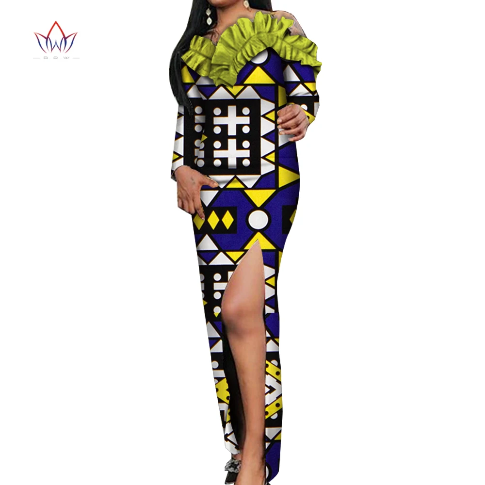 Женские платья в африканском стиле Dashiki яркие повседневные свадебные длиной до