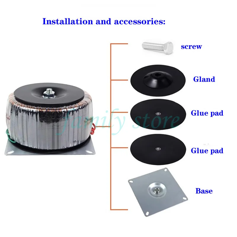 Тороидальный силовой трансформатор для усилителя мощности 300 Вт выход dual 12 В 15 18 в