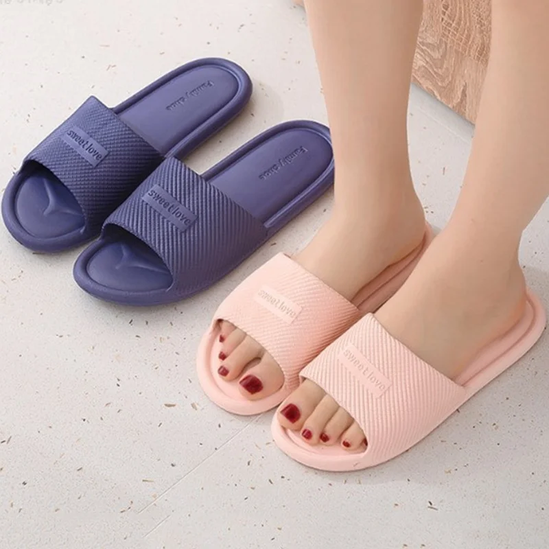 

Women Slippers Shoes Summer New Flat Slides Slip On Breathable Cloud Slipper Flat Slient Footwear Zapatillas Muje Female
