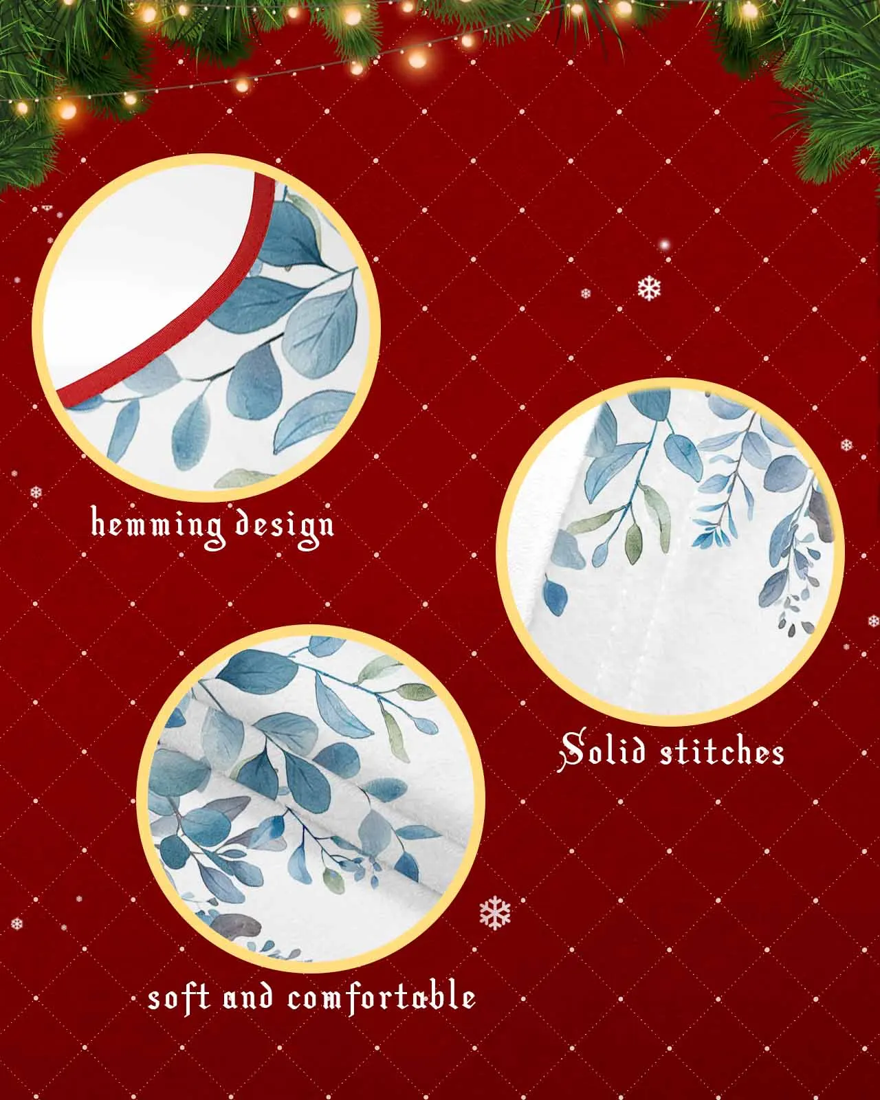 Эвкалипт с голубыми листьями растение Рождественская елка креативное украшение