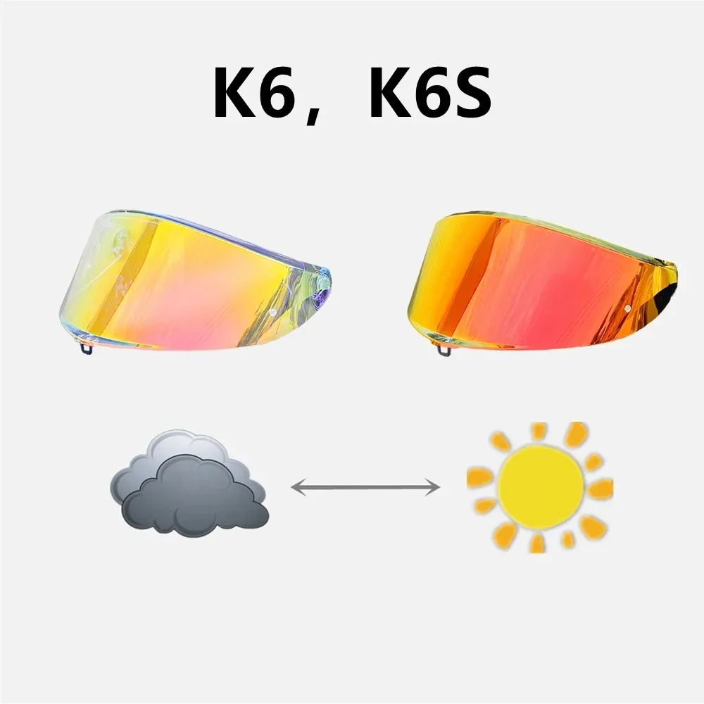 Фотохромный козырек K1/K3SV/K5/K5S/K6/K6S для объектива шлема AGV Pista GPR/GPRR CORSA R защитный с