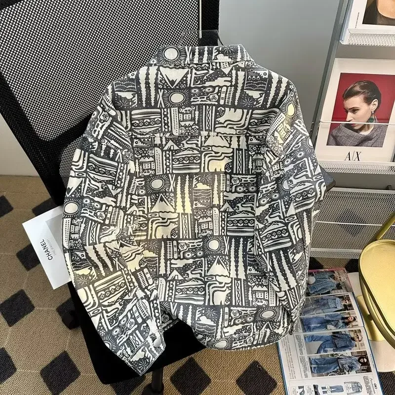 Винтажная джинсовая куртка в японском стиле для мужчин весна-осень модная