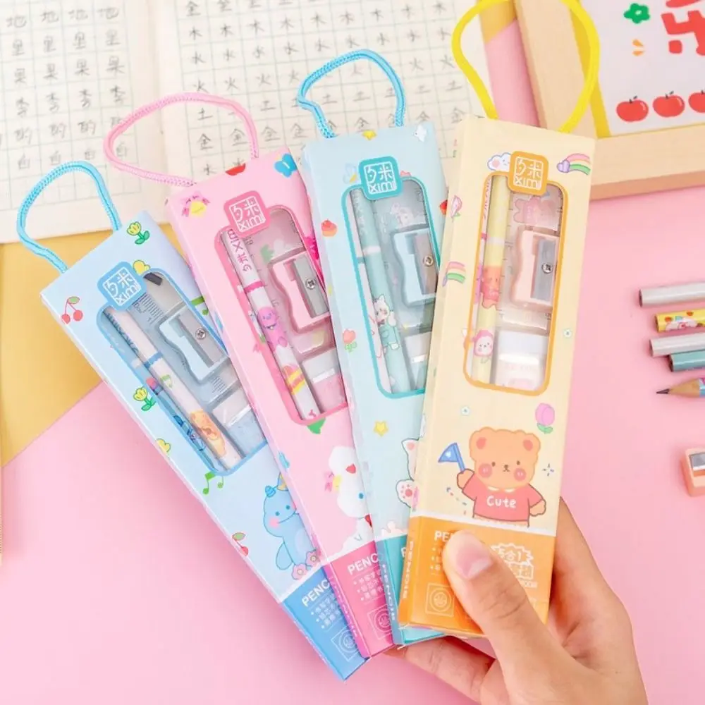 

Kids Pupil School Supplies Primary School Student Stationery Sets Birthday Gifts Children's Gifts Pencil Eraser Ruler Sets