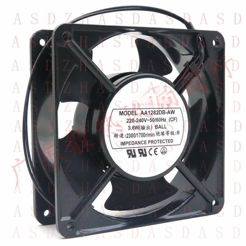 Фото Z 1 шт. для AA1282DB-AW AC 220-240V 0.6A 2-проводной вентилятор с алюминиевой рамкой 120*38 мм №2