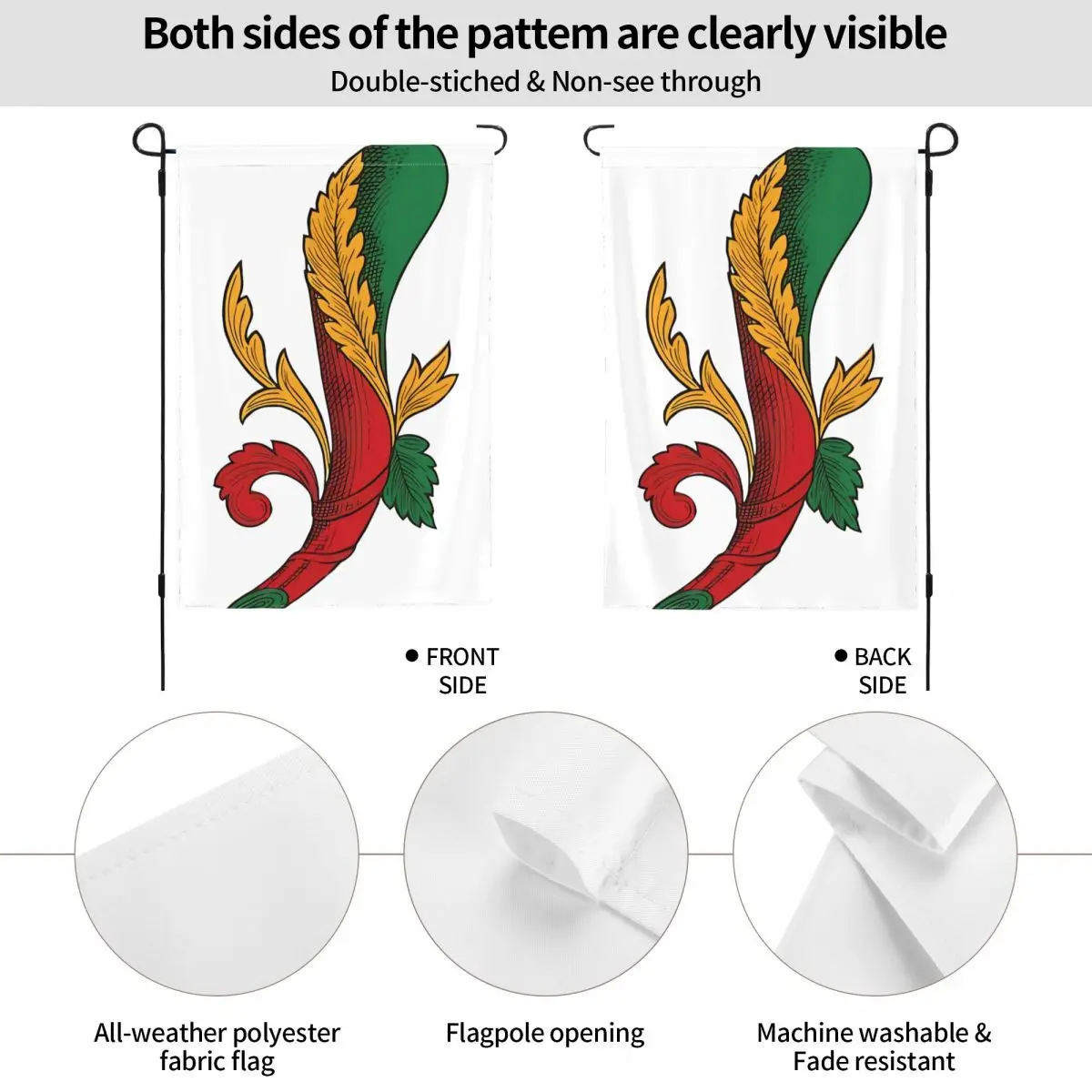 Брискола-бастоны (клубы)-итальянские карты для сада украшение флаг двусторонние