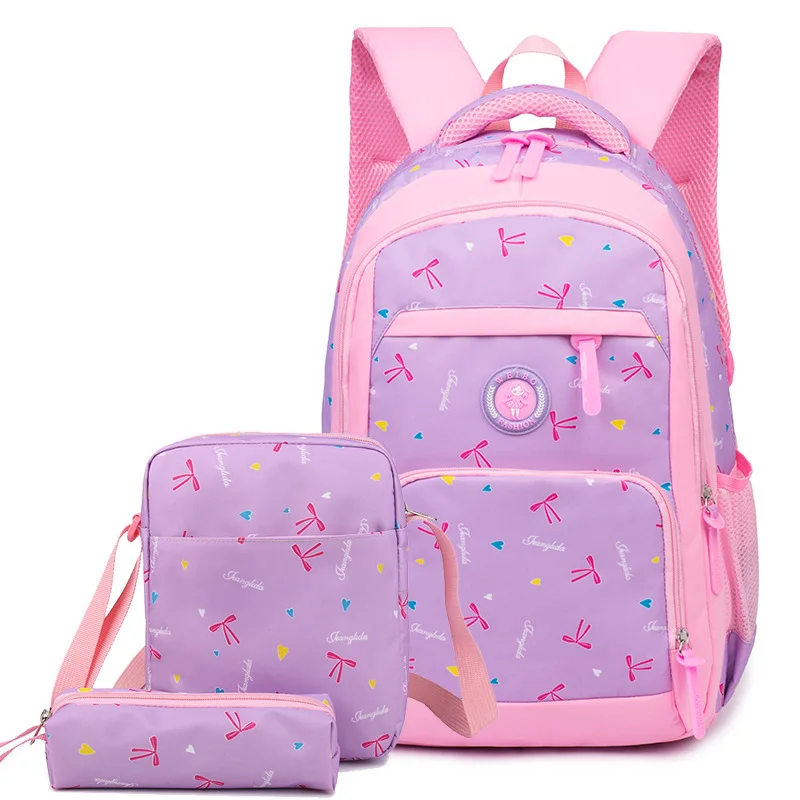 2022 waterproof School Backpacks Girls Children Backpack School Bags set Mochila Escolar Kids princess Backpack schoolbag kids