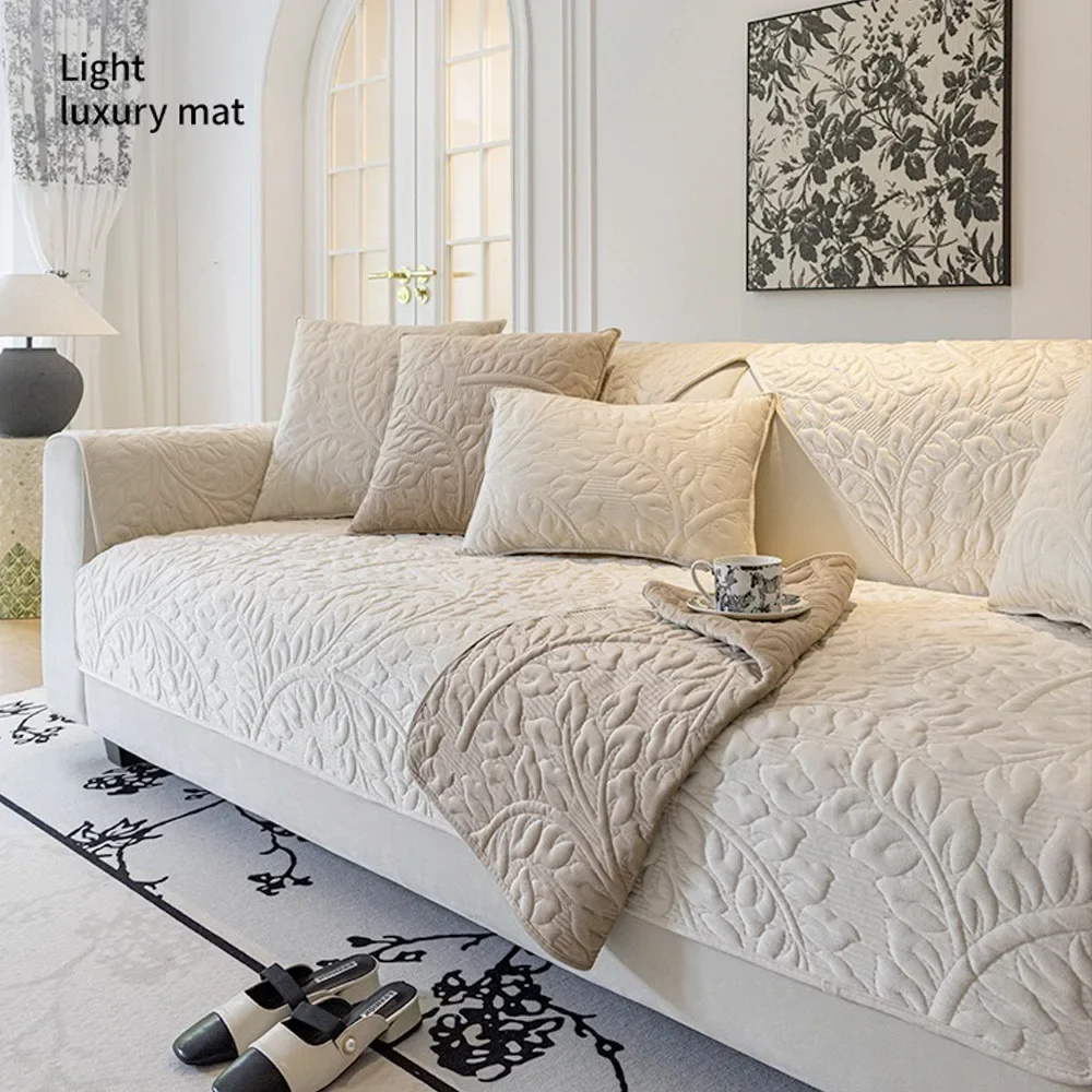 Oksamitny pokrowiec na sofę do domu Regulowane pokrowce wystroju salonu Zwierzęta dla dzieci Podkładka Antypoślizgowe kanapę