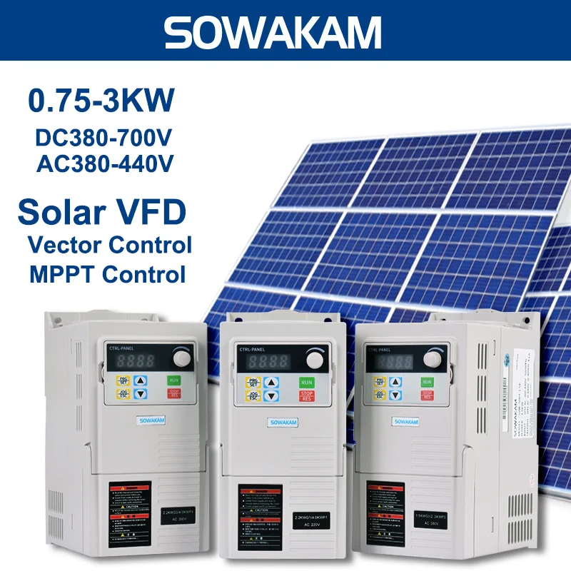 

Инвертор водяного насоса на солнечной батарее SWK500SI, 380-3 кВт
