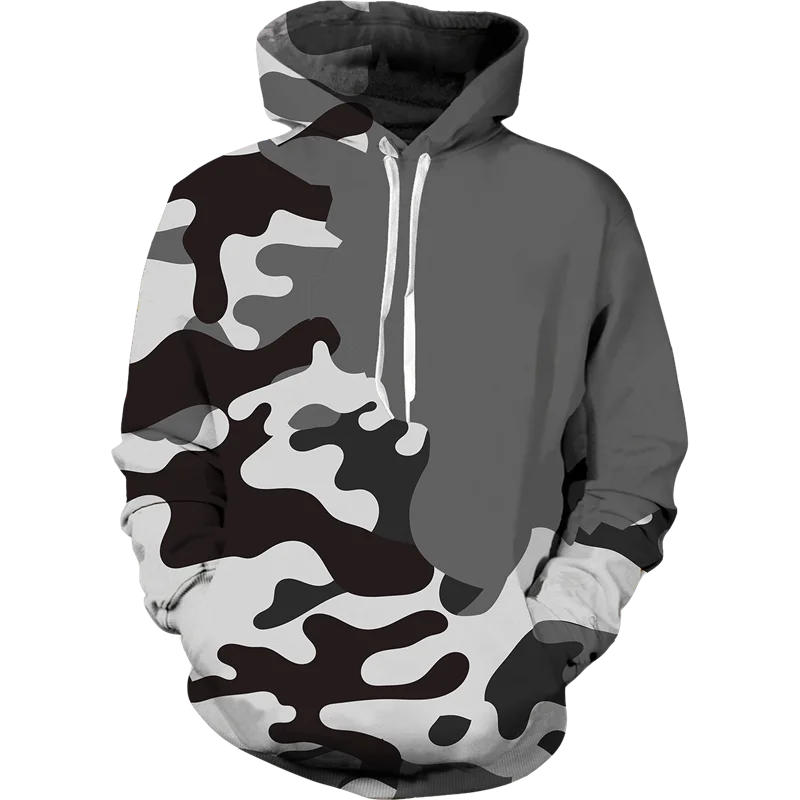Разноцветные камуфляжные Толстовки С 3D-принтом для мужчин и женщин худи с