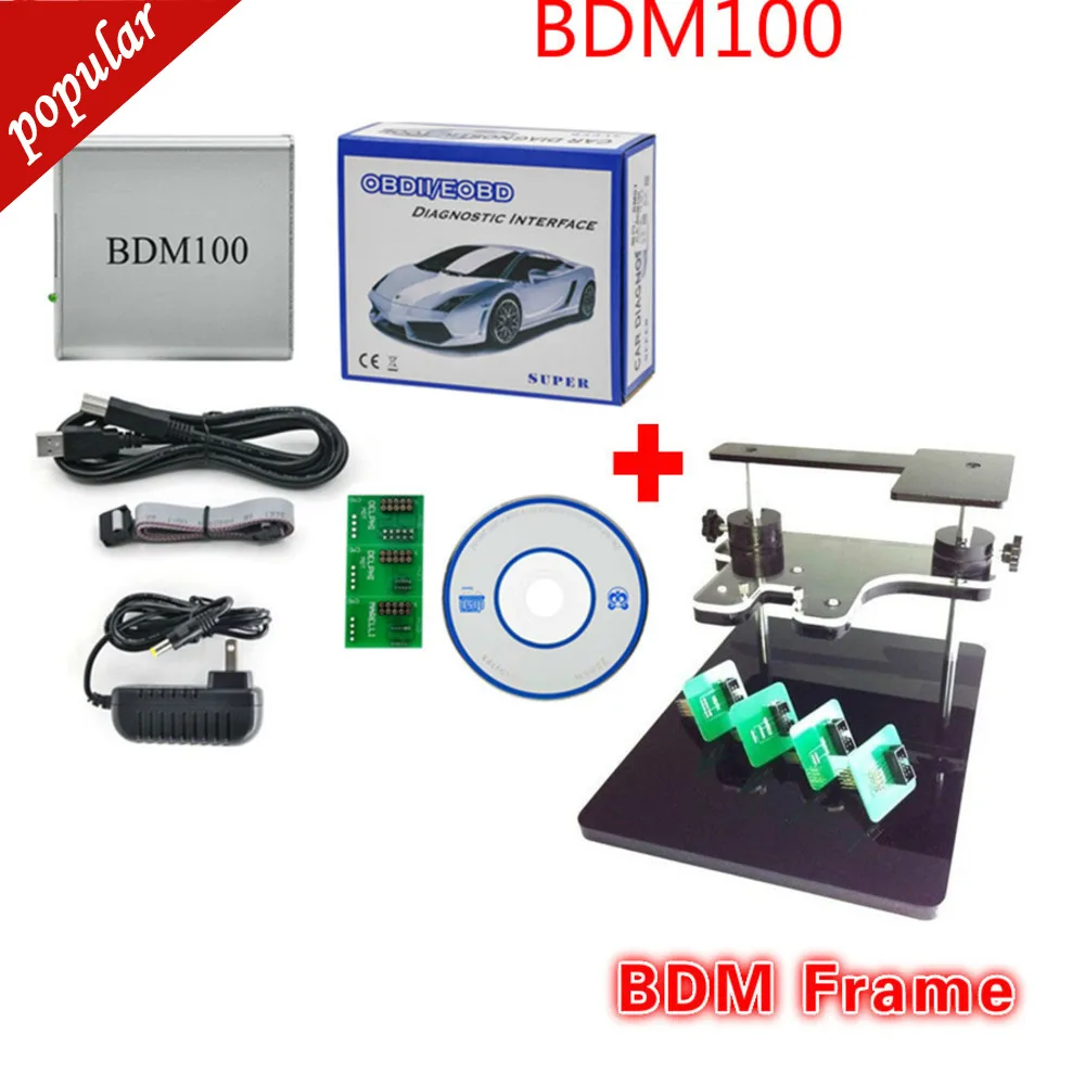 Новейший BDM 100 ECU BDM 1255 программатор BDM100 CDM1255 + BDM Рамка с адаптерами Набор подходит для BDM100 программатора/CMD, Bdm Рамка