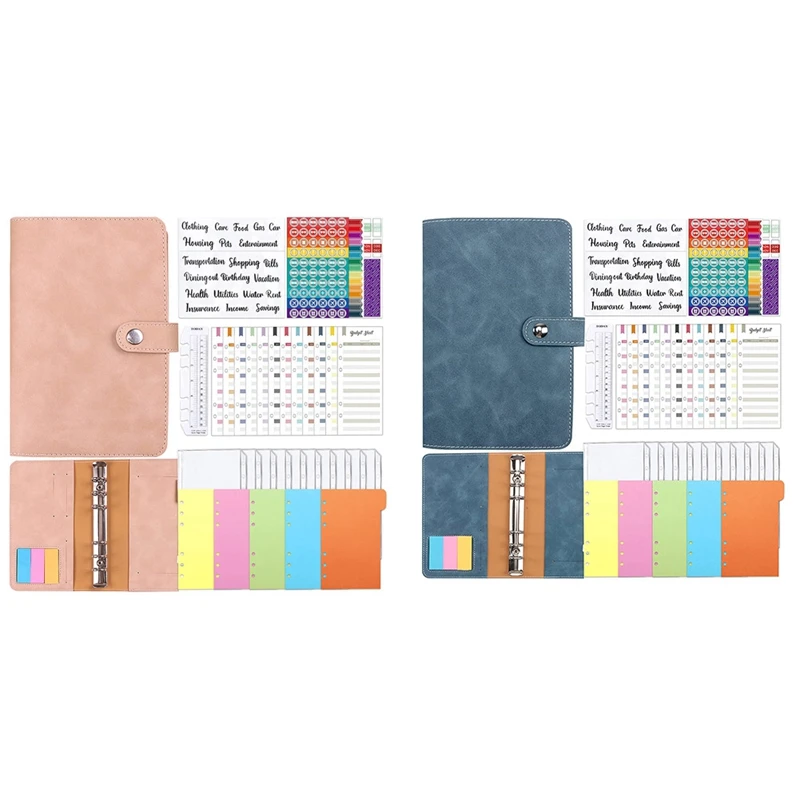 

A6 Binder Notebook, Budget Planner, Pack Of 36 A6 Budget Binder Money Envelopes Money Organiser With Binder Pockets