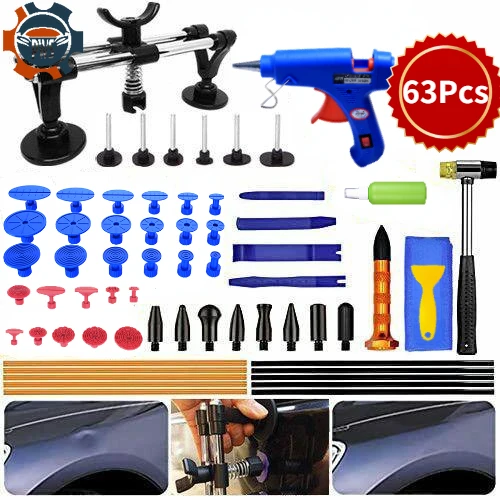 

Car Dent Removal Kit Paintless Dent Glue Removal Tab Bridge Dent Puller Tool for Big Dents Repair Small and Medium Dents Repair
