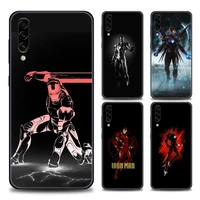 phone case for samsung a7 a52 a53 a71 a72 a73 a91 m30s m33 m62 m52 f23 f41 f42 5g 4g tpu case anime cool marvel iron man