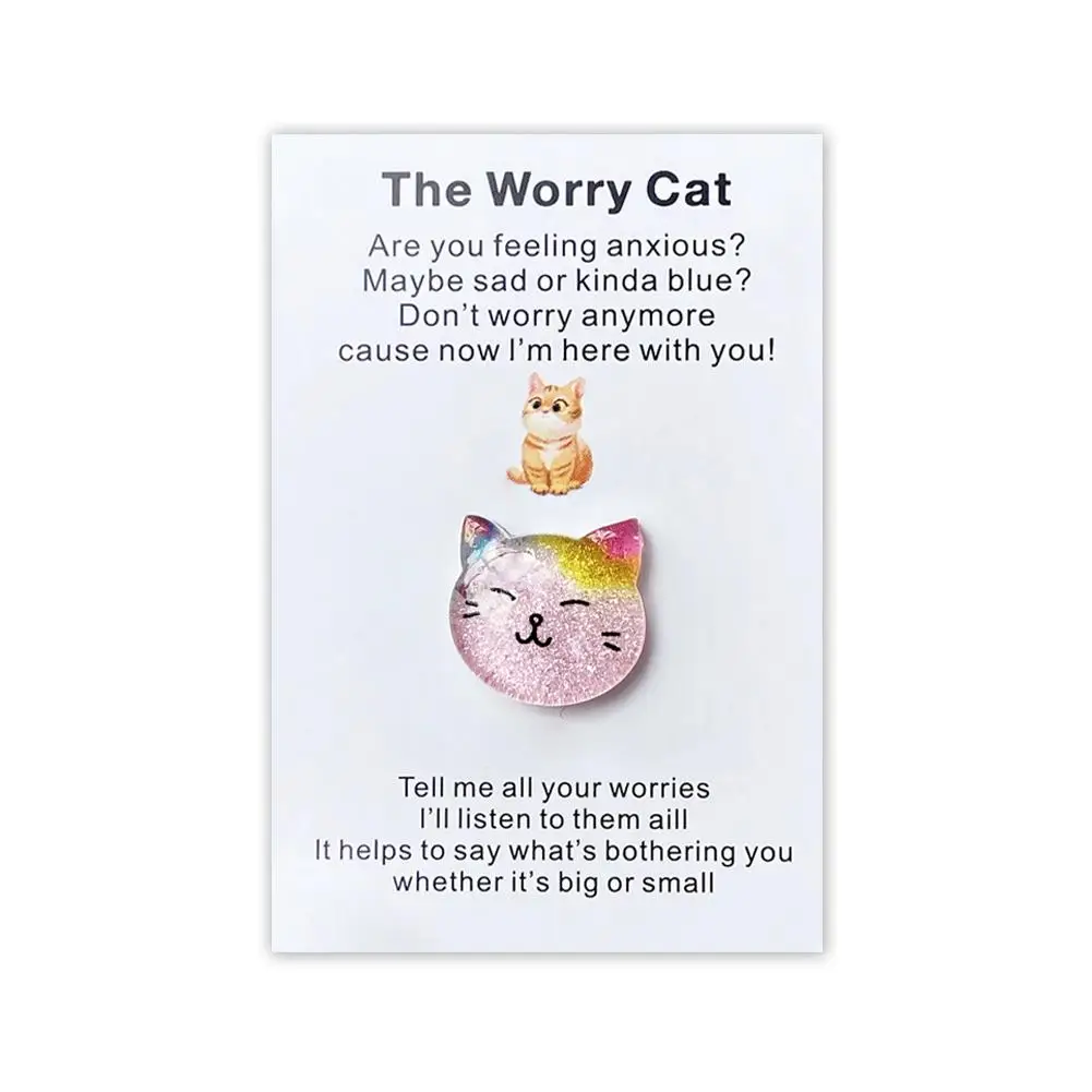 1Pc Pocket Greeting Cards Cute Cat Hug Inspirational Relationship Encouragement Keepsake And Card Exc B1S5