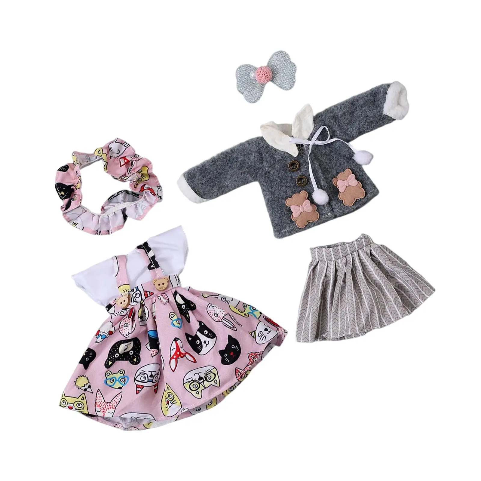 

Doll Clothes Daily Wear Clothing Princess Dress Clothes for 1/6 12inch Doll