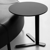 round modern decor coffee table nordic style small minimalist black coffee table metal bedroom table basse lounge furniture