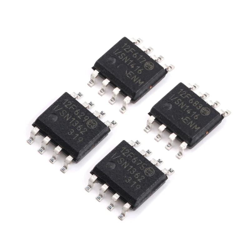 10PCS PIC12F617 PIC12F629  PIC12F675 PIC12F683-I/SN SOP8 encapsulation  8-bit microcontroller flash microcontroller chips