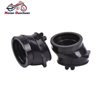 2pcs motorcycle carburetor air inlet intake manifold pipe adapter connector joint glue boot hose for honda cb500 cb 500 cb500s