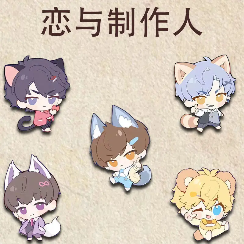 5 шт. значки Mr. Love: Queen's Choice Zhou Qiluo Lucien Kawaii брошь игровые товары коллекция сумка