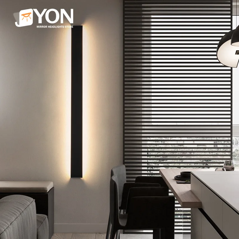

Modern LED Mirror Front Lamp Aluminum Wall Light Stair Aisle Light Bedroom Bedside Light Living Room Background Wall Light