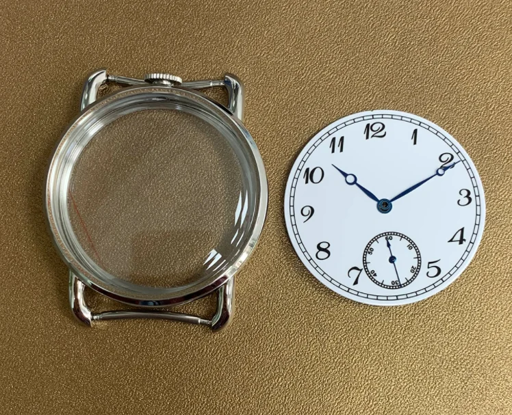 

41.7mm Stainless Steel Watch Case with 37mm Dial and Hand Set for 3600 Movement
