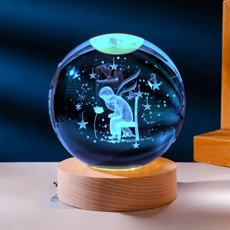 

3D-светильник хрустальный шар