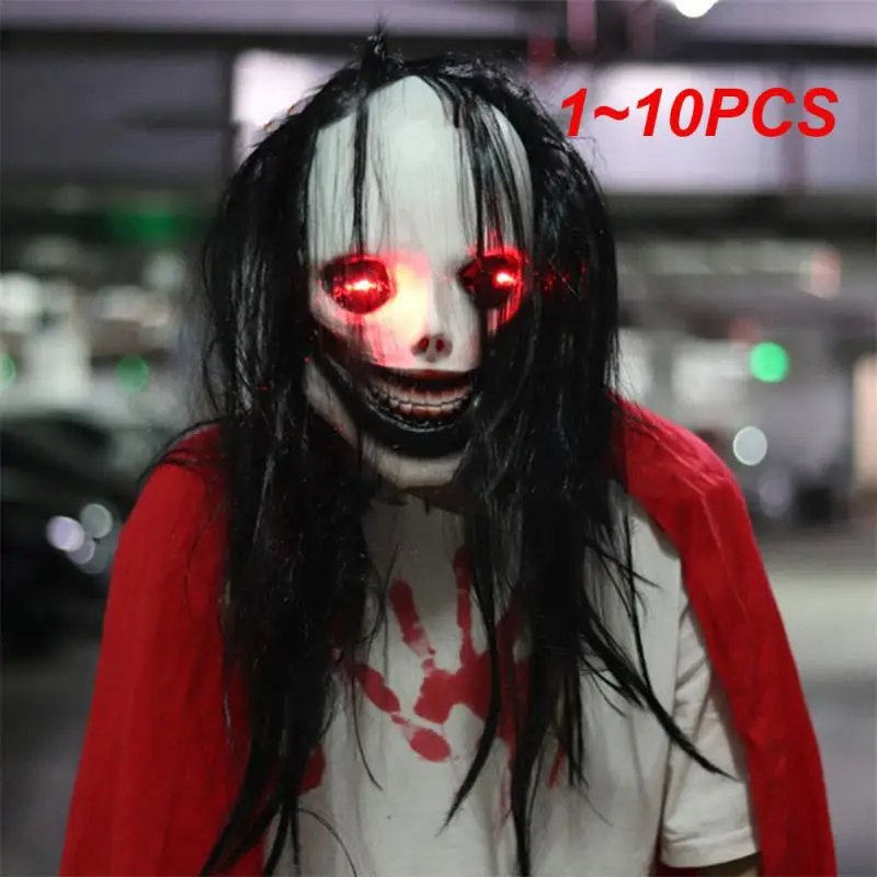 

1~10PCS Bloody Glowing Mask Latex Strange Simple And Delicate Novelty Cool Party Party Supplies Ghost Face Horror Mask