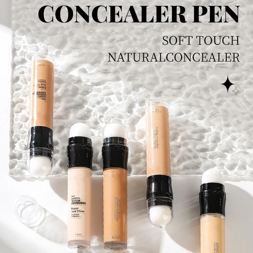 

4-Color Concealer Pen Dark Circles Spots Cover Contouring Stick Acnes Marks Coverage Pencil Waterproof Face Cosmetics For Women