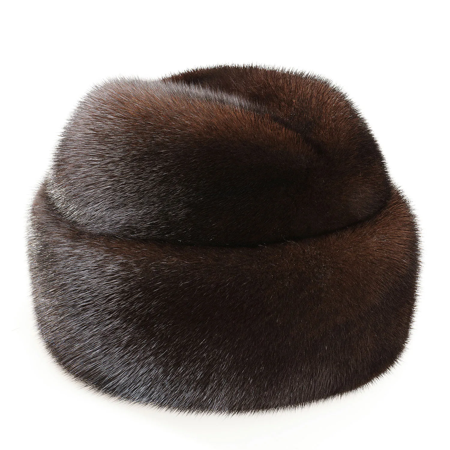 Men Mink Fur Hat's Luxury Real Mink Fur Cap Winter Warm Top Hat Headgear Beanie Beret Earflap Anti Cold Snow Caps For Men's