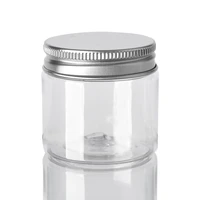 20pcs 30506080100120150ml empty plastic clear cosmetic jars makeup container clear jar face cream sample pot container