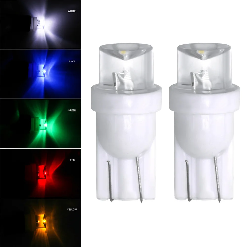 

2 / 10 pcs T10 1LED automobile width indicator lamp reading lamp concave head bubble concave head single lamp