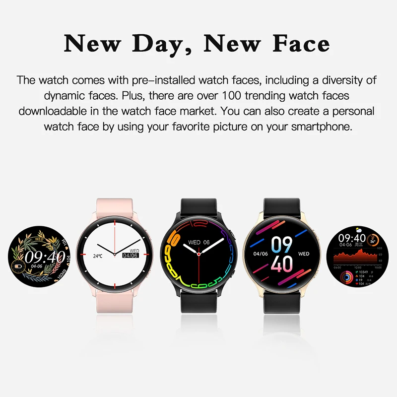 2022 OLED Модные Смарт-часы для женщин пульсометр кровяное давление