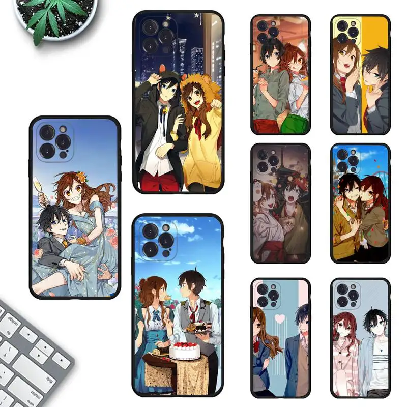 

Horimiya Phone Case For iPhone 14 11 12 13 Mini Pro Max 8 7 6 6S Plus X SE 2020 XR XS Funda Case