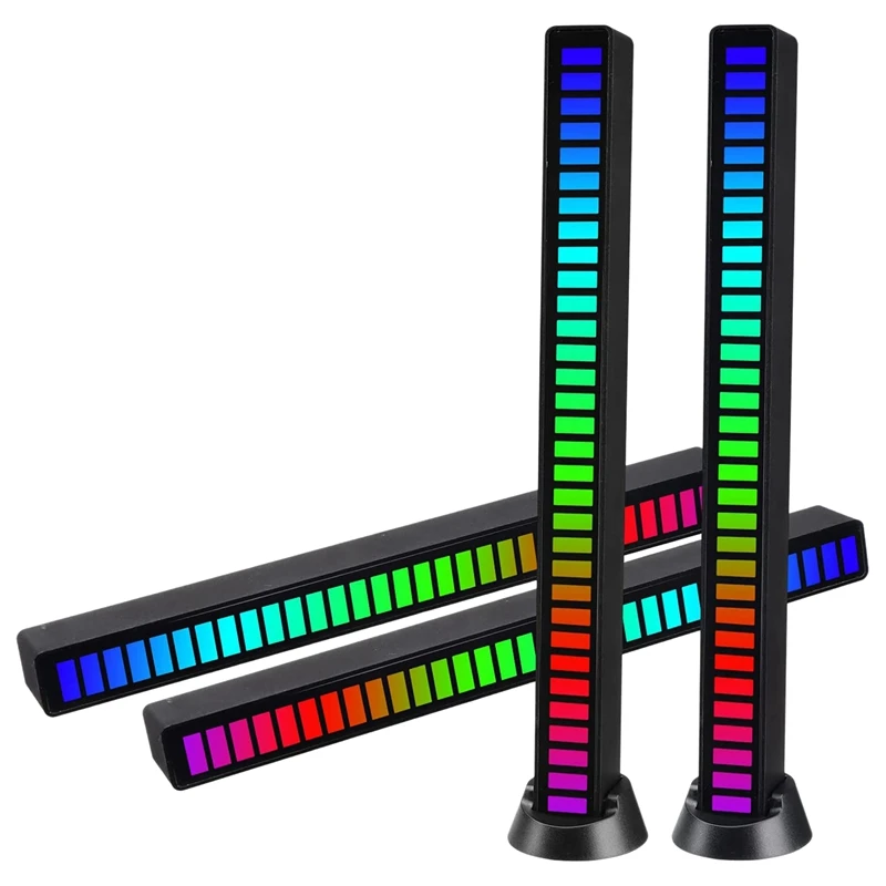 

2 шт., RGB-подсветильник для звукового управления, 8 режимов