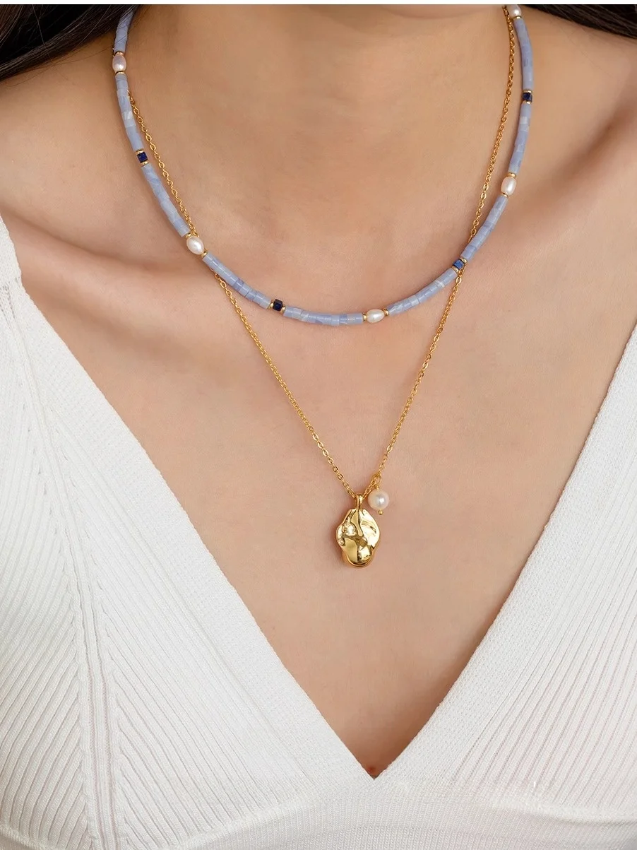 Марокко Ретро модная нерегулярная цепочка для свитера изысканное металлическое