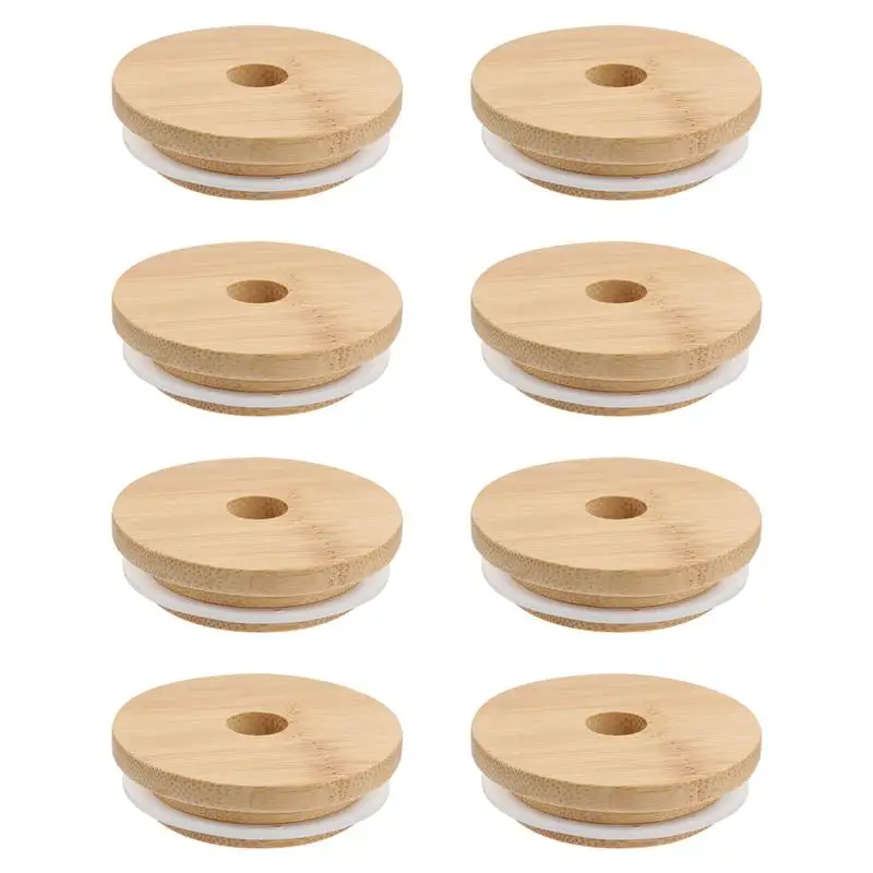 

8 шт., деревянные бамбуковые крышки для бутылок