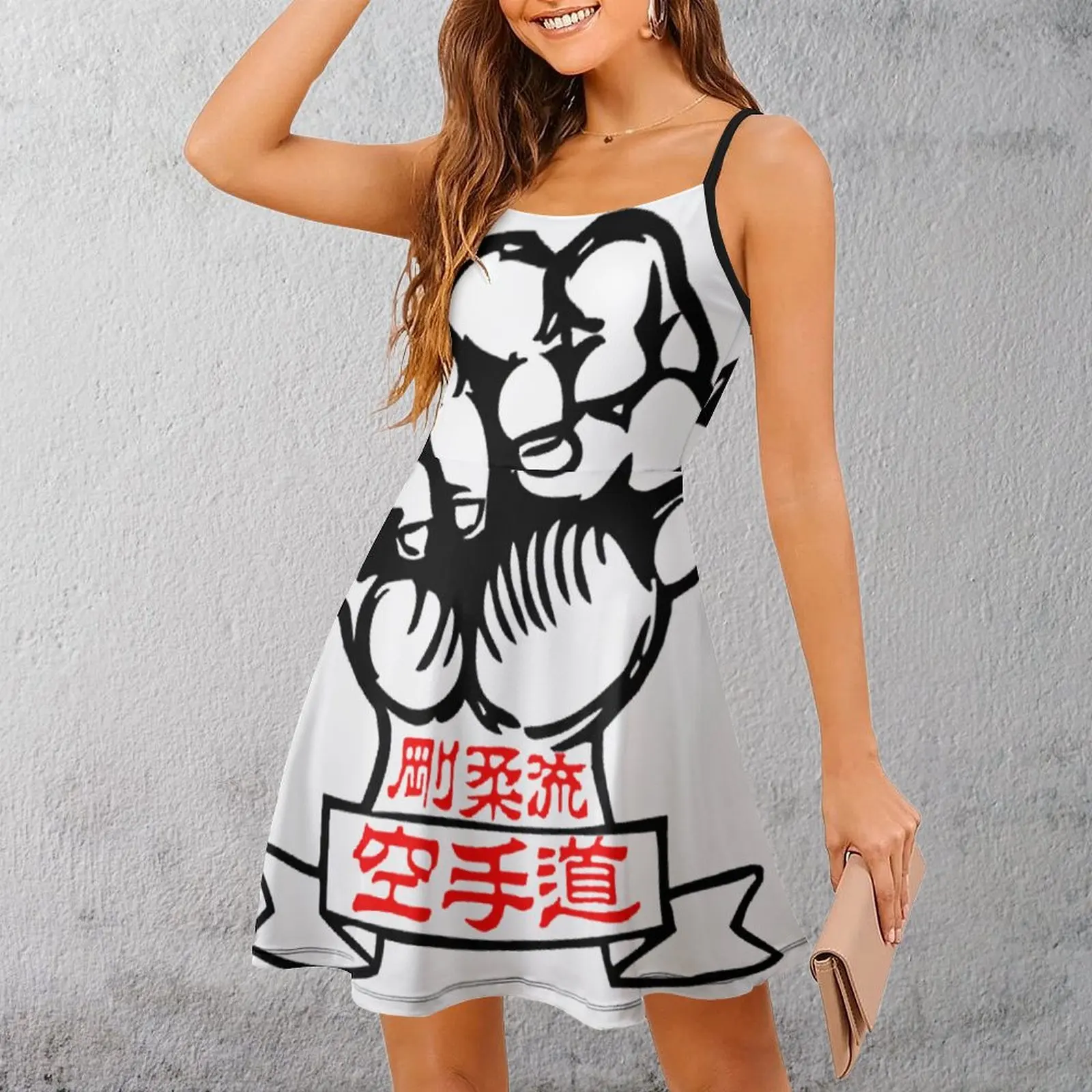 Классическое креативное Сексуальное Женское Платье GoJu Ryu в виде кулака для