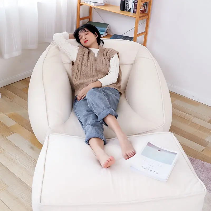 

Кресло-мешок для отдыха, накидка на диван, оверсайз, сетчатая, красная, для одной спальни, балкона, мебель для гостиной