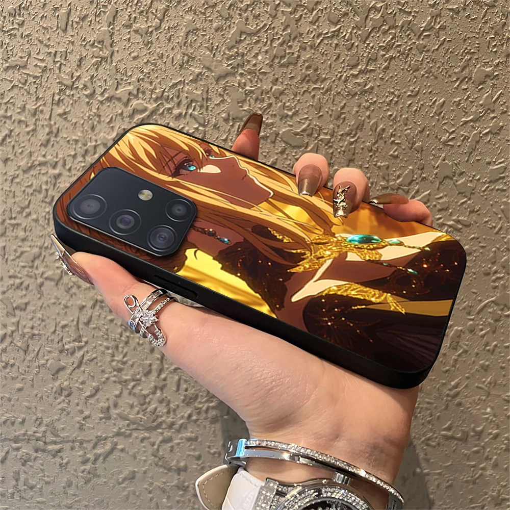 Cartoon V-Violet E-Evergarden Phone Case For Samsung S22 S23 A73 A72 A71 A54 A53 E ULTRA Color Soft Shell