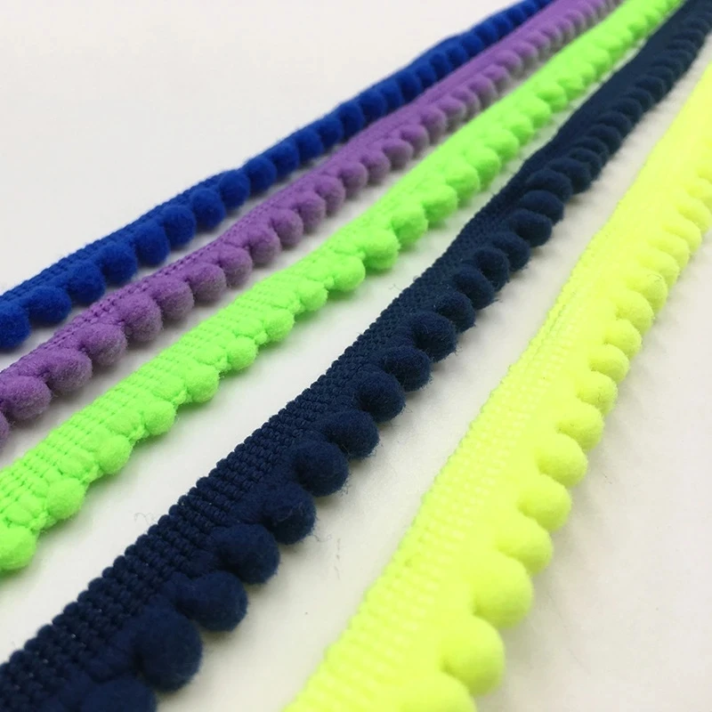 Мини-Помпоны с кружевной лентой 5/10 ярдов