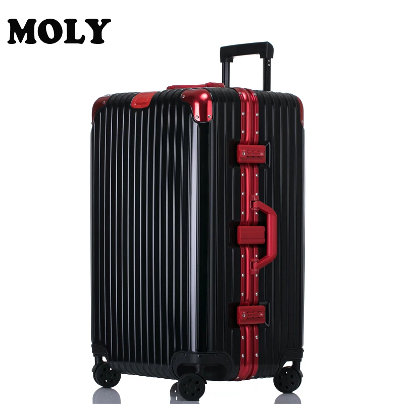 

2023 MOJY Factory Direct Sales Korea Private Customization 26 Inch Red ABS Sport Trolley Cabin Suitcases Luggage For Women
