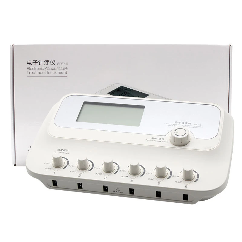 6 Channels SDZ-III Low-Frequency Electro Acupuncture Stimulator Acupuncture Needle Treatment for Nerve and Muscle